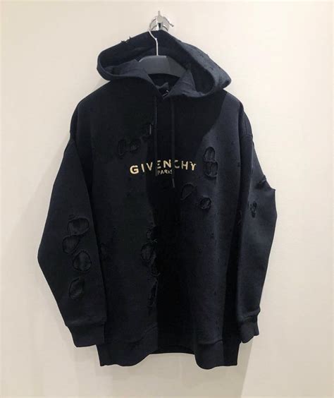 givenchy paris signature sweater|givenchy destroyed hoodie.